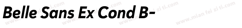 Belle Sans Ex Cond B字体转换